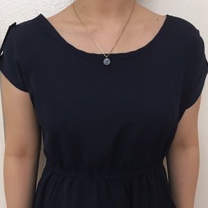 Dark navy blue dress with pockets!!